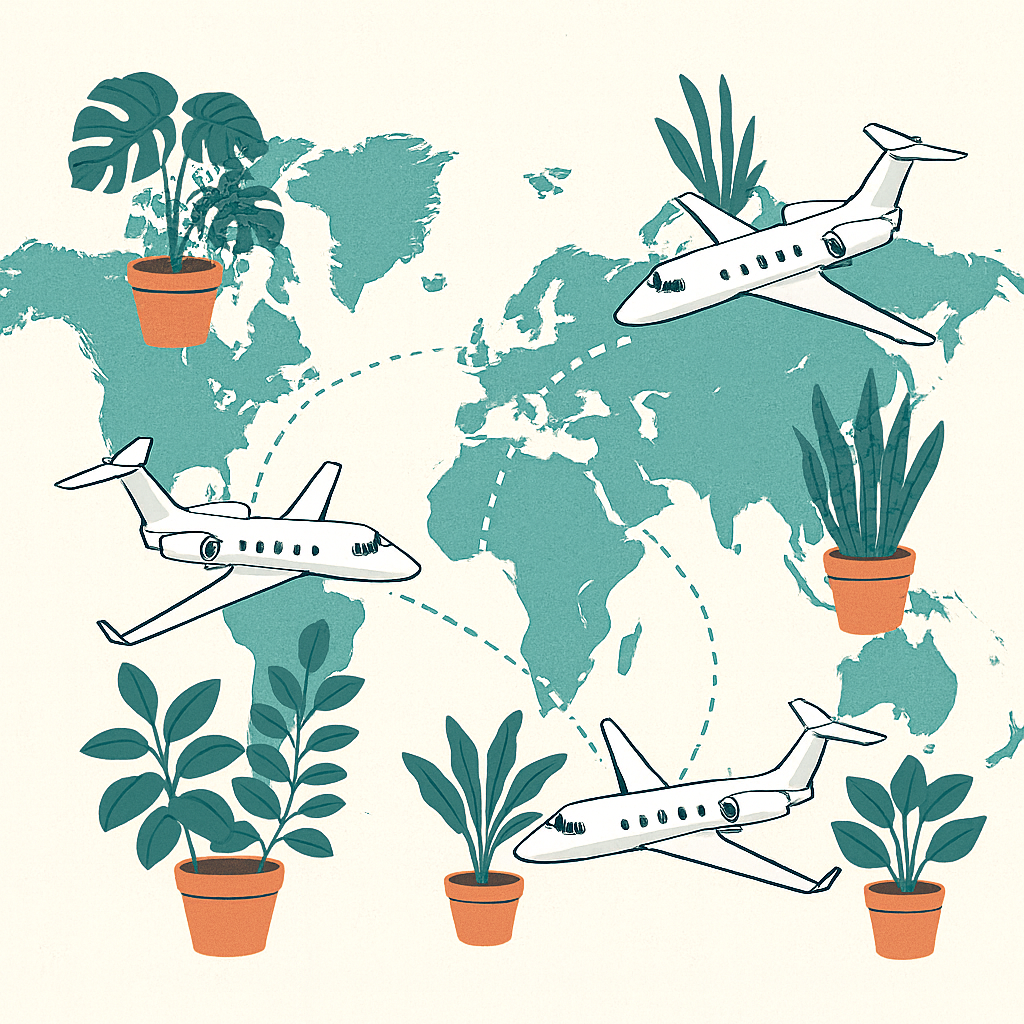 Image of How many house plants would celebrities need to offset their private jet emissions?