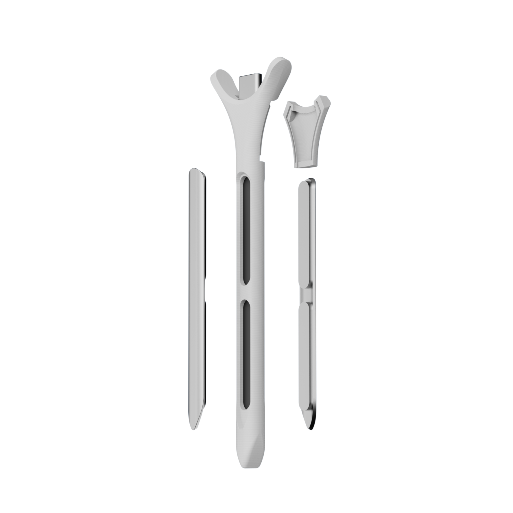 Image of A deconstructed D rendering of the leaflet probe.